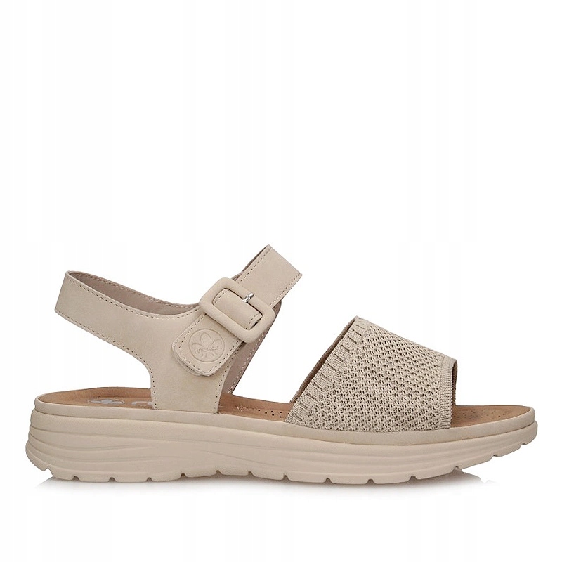 Stylové béžové dámské sandály Rieker V8554-60