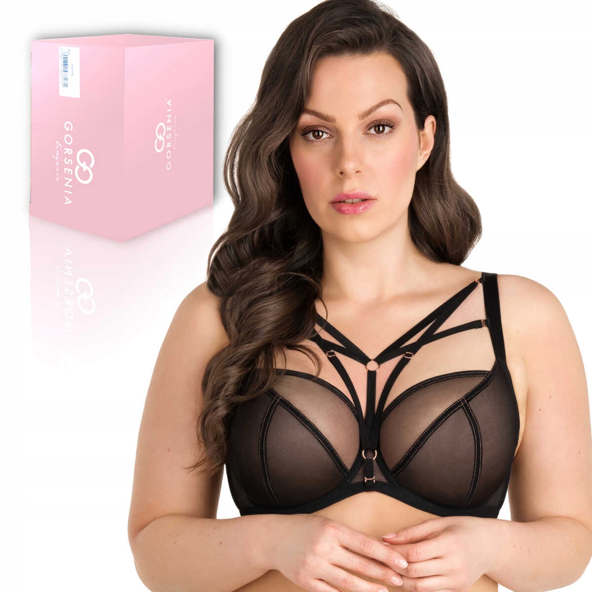 Gorsenia Měkká podprsenka s kosticemi Just black 824 černá 80L