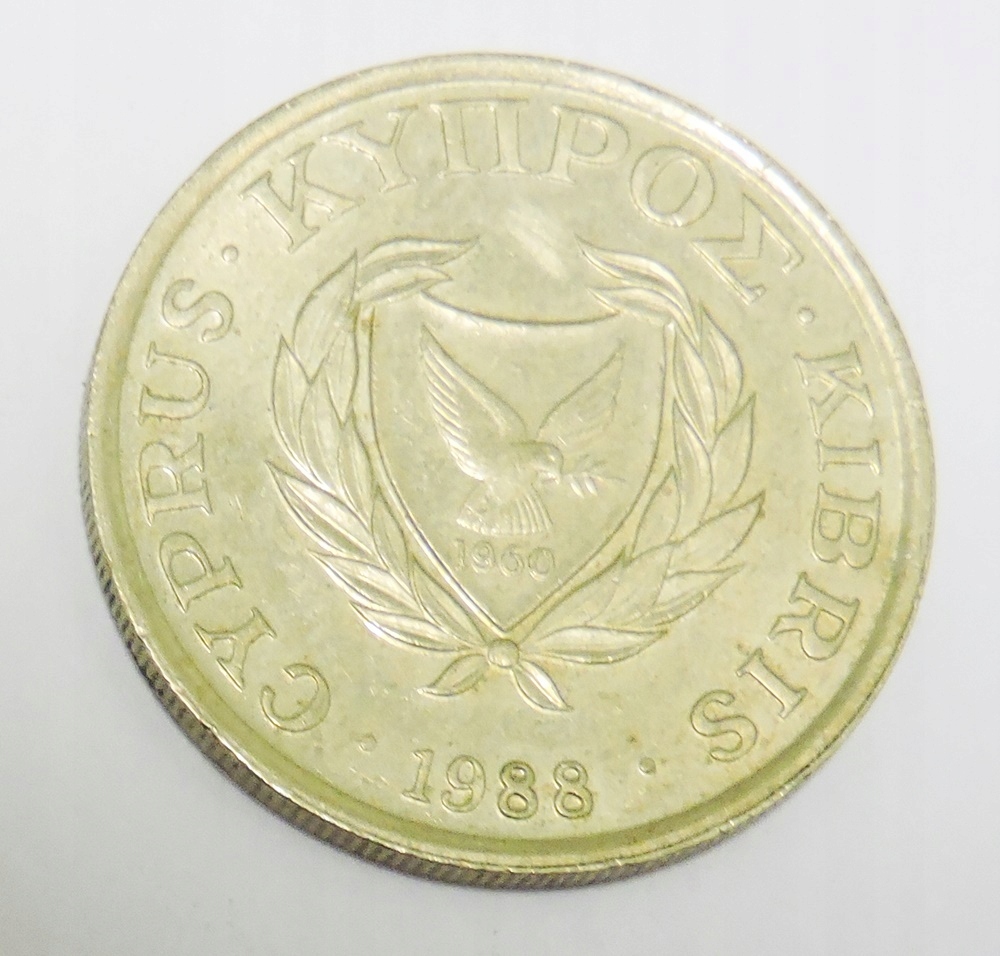 Cypr 10 centów 1988