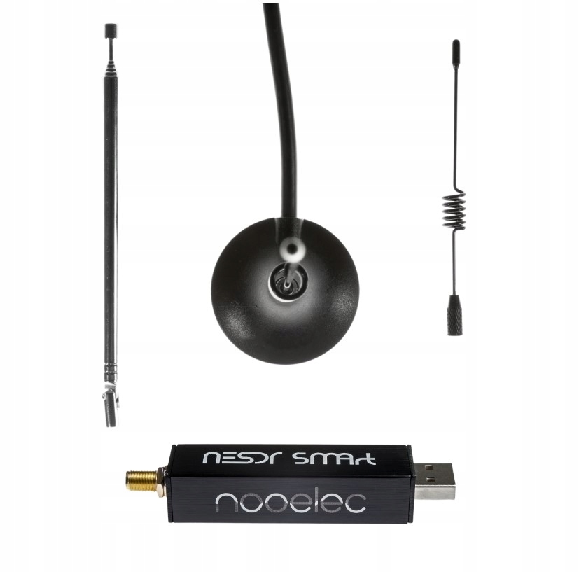 Nooelec Nesdr SMArt v5 odbiornik Sdr 3 anteny Hf/vhf/uhf 100kHz-1.75GHz