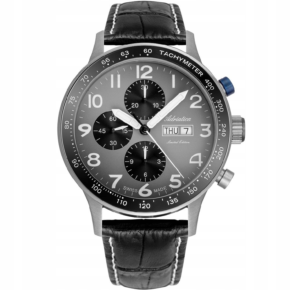 Pánské Hodinky Adriatica na řemínku A1963.4227A Automat Chronograf Swiss