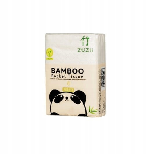 

ZUZii, Chusteczki bambusowe kieszonkowe, 1 opakowa