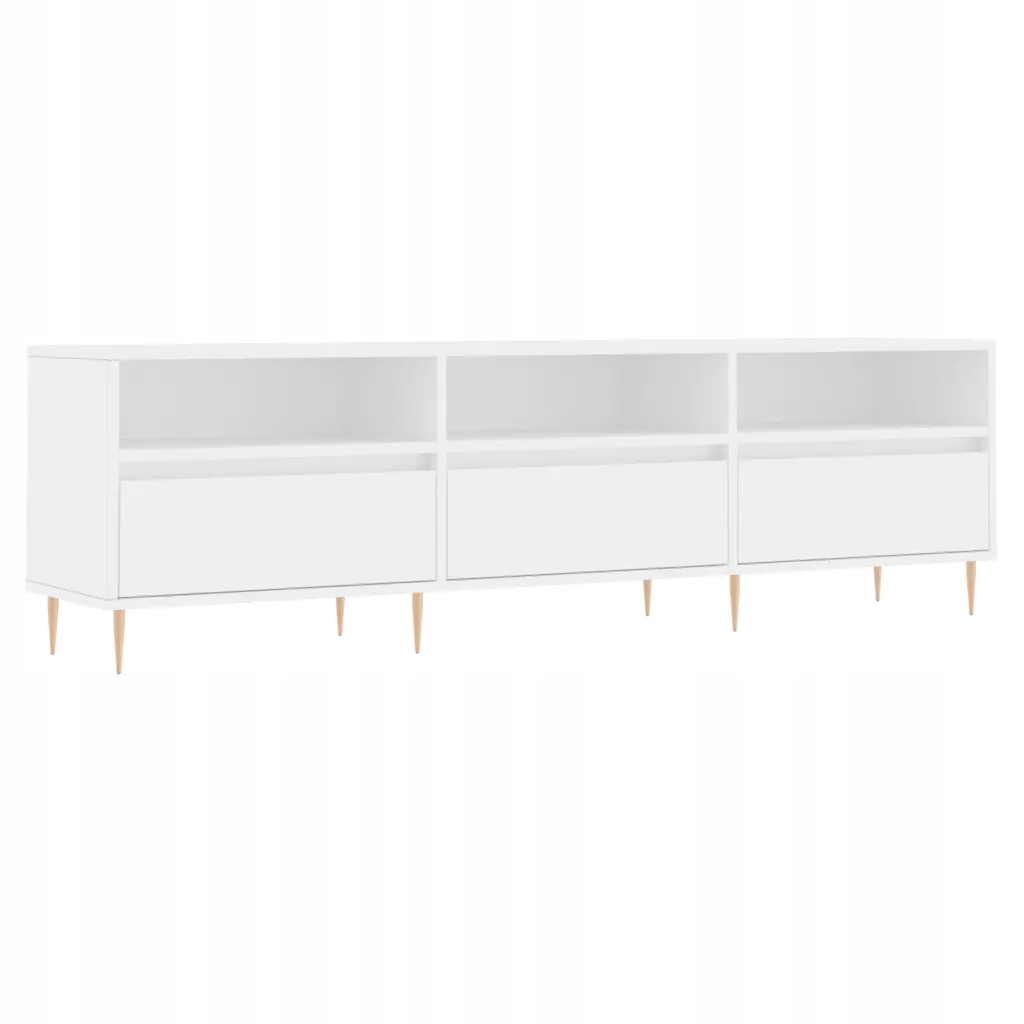 Szafka Tv drewniana biała 150x30x44,5 cm