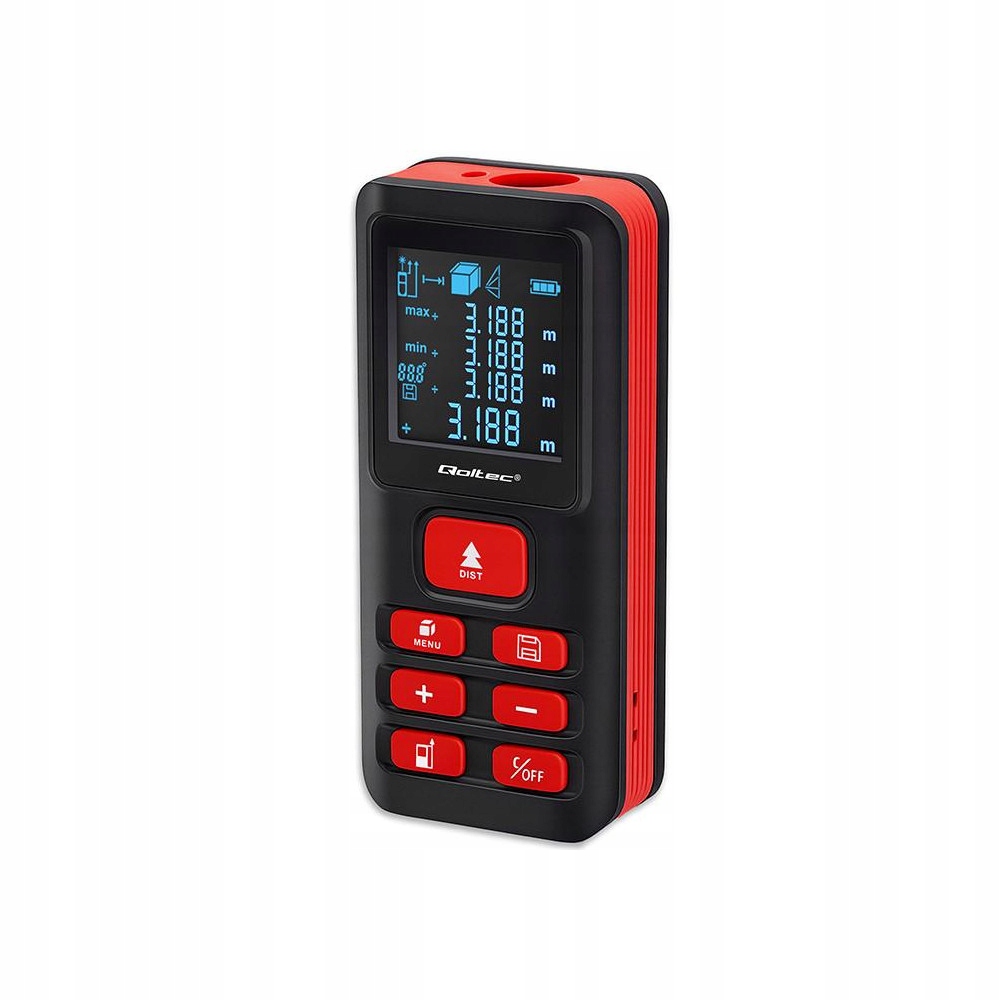 Miernik Laserowy Qoltec IP54 Precyzyjny Pomiar ±2MM