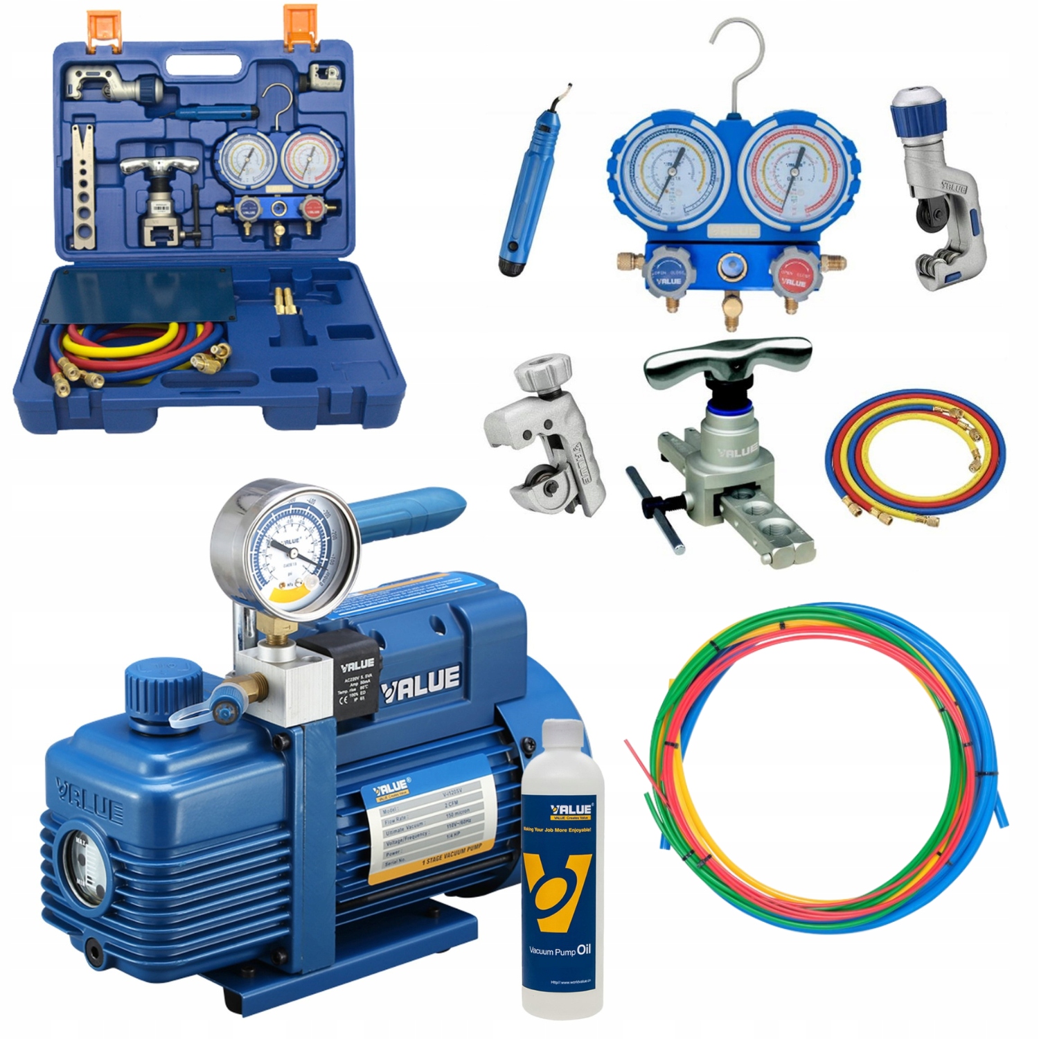 Sada Value Vákuová Pumpa V-I220SV Nástroje VTB-5B-II Tyče Yato