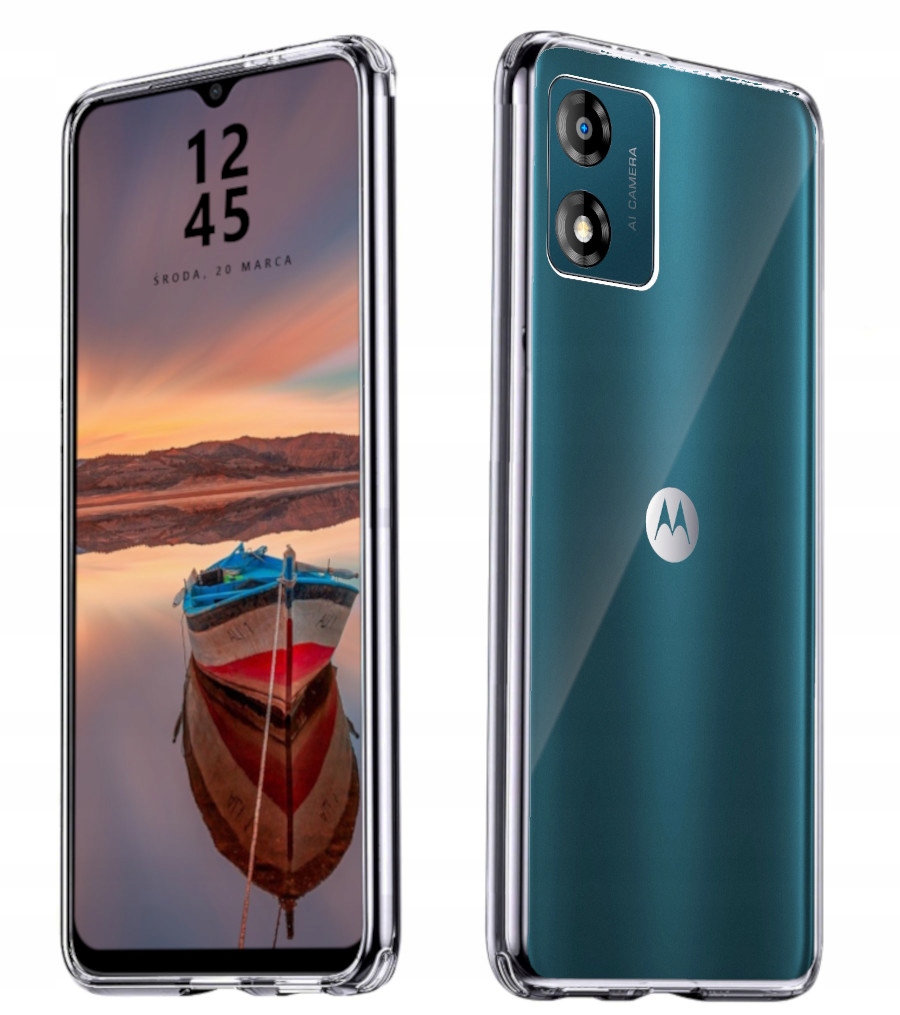 

Etui Crystal Liquid Do Motorola E13 2x Szkło