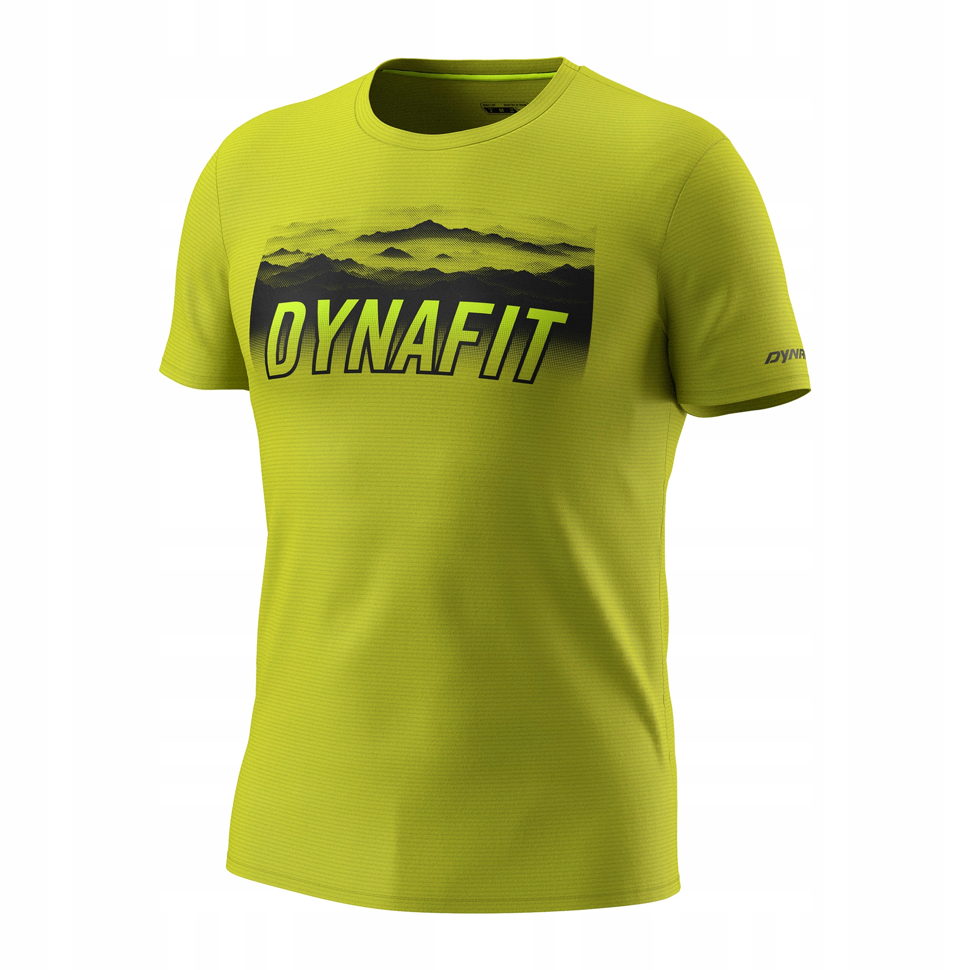 Pánské trekové tričko Dynafit Transalper Graphic golden lime/5a30