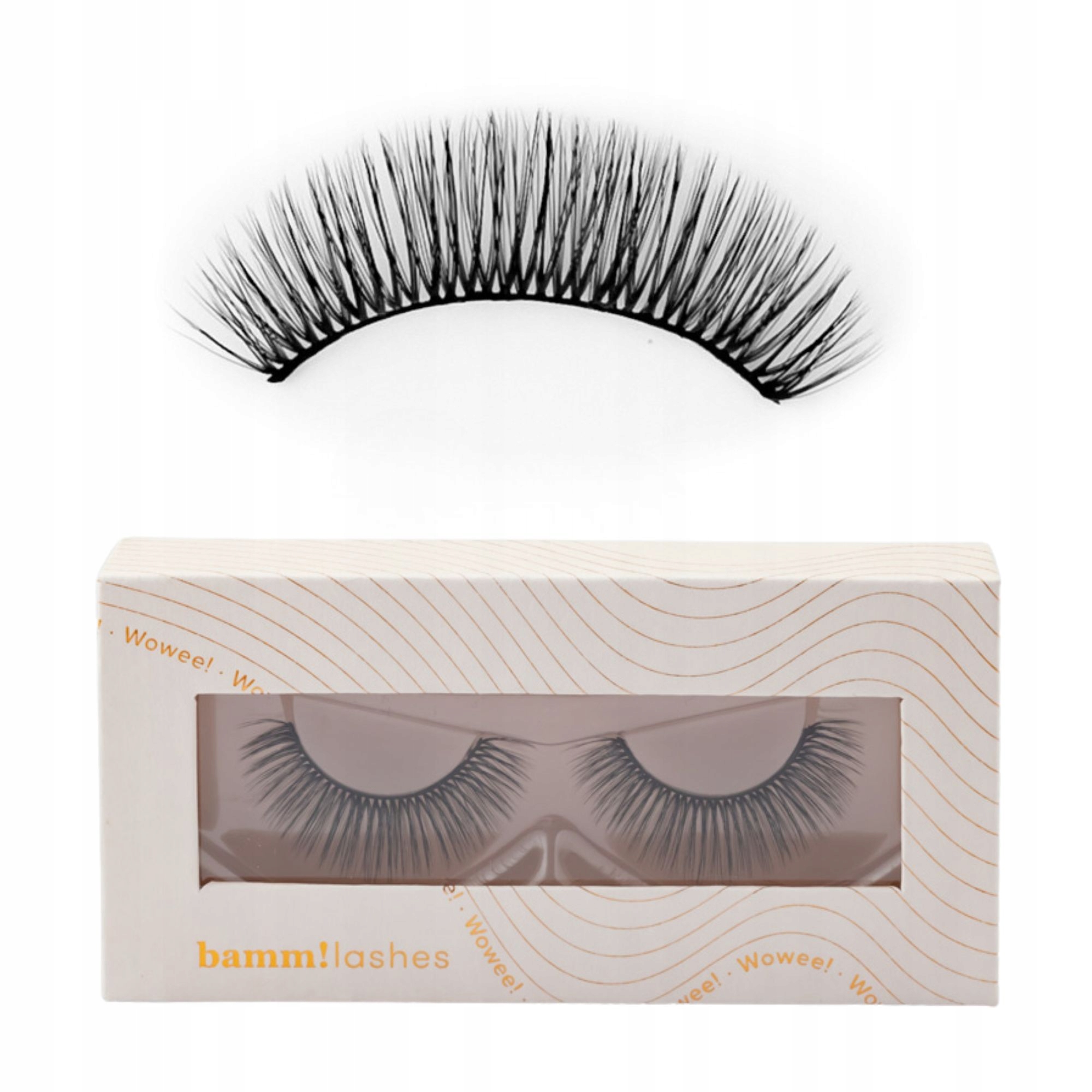 Dlouhé husté umělé řasy s opakovaně použitelným Wow efektem Bamm!lashes