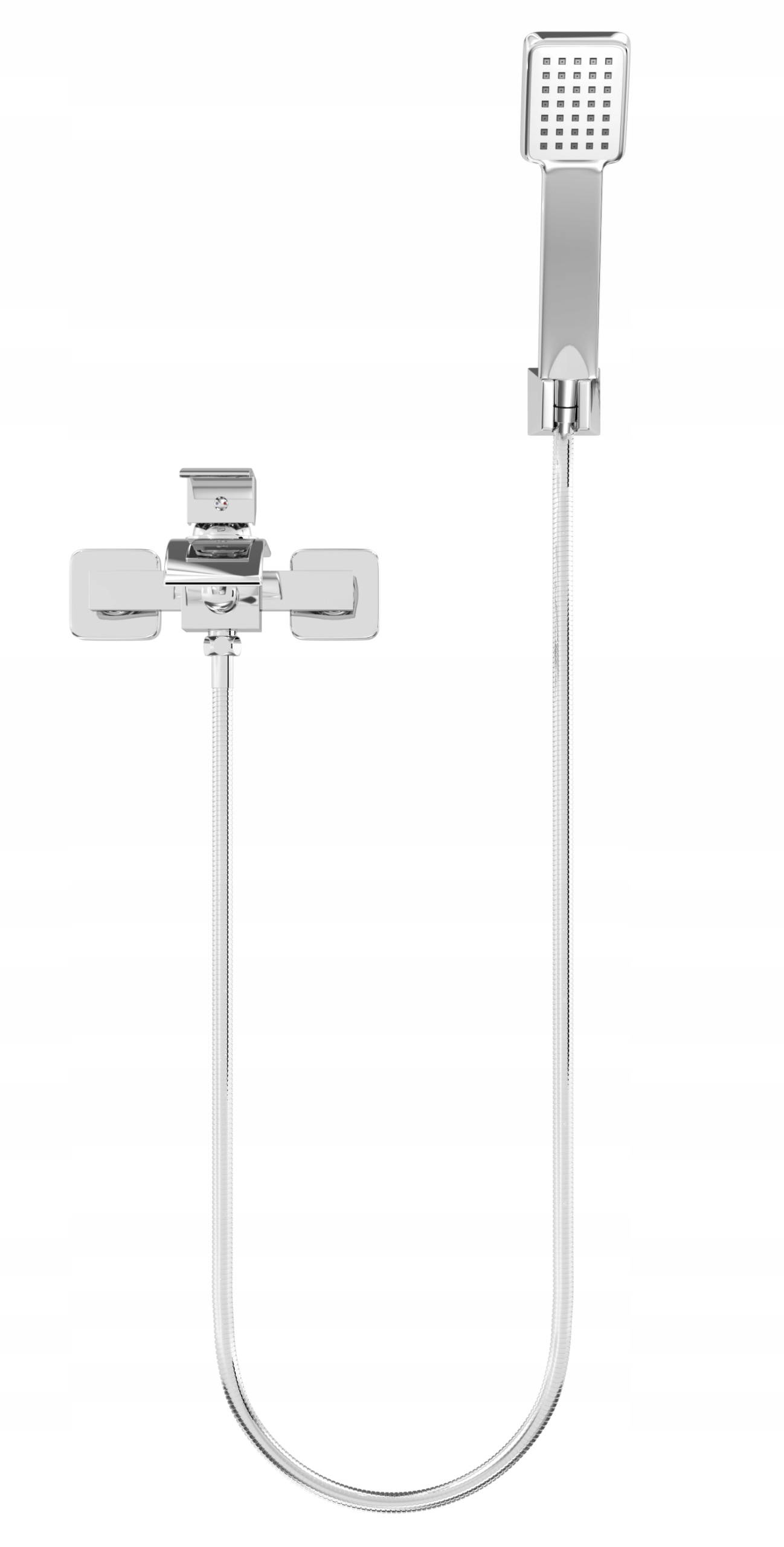 Batéria Do Vane Strieborný Vodopád Kaskáda Kúpeľňový Kohútik Výtok Elva