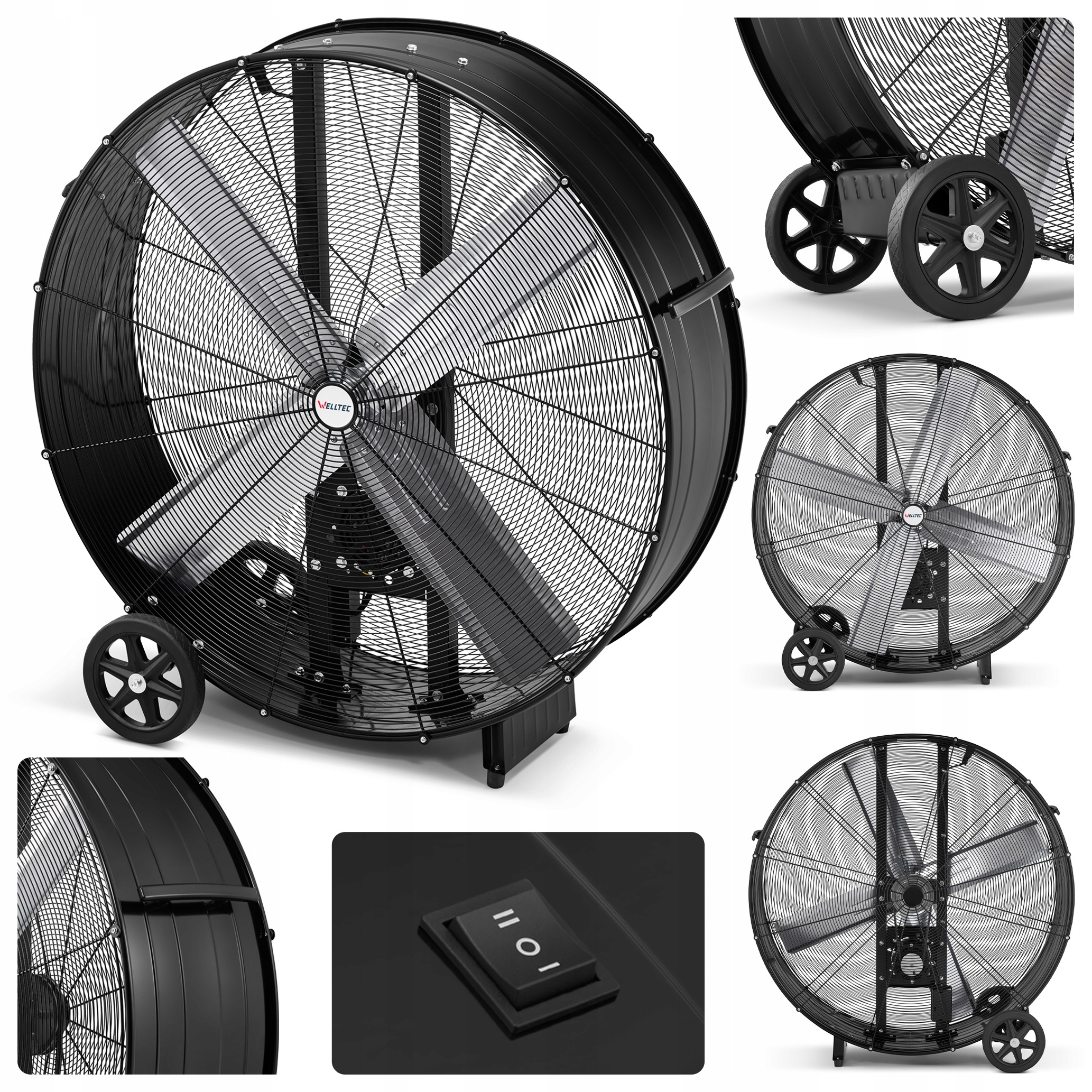 Welltec FX42 Pro – Průmyslový Ventilátor 107 cm 27800 m³/h 2 Rychlosti