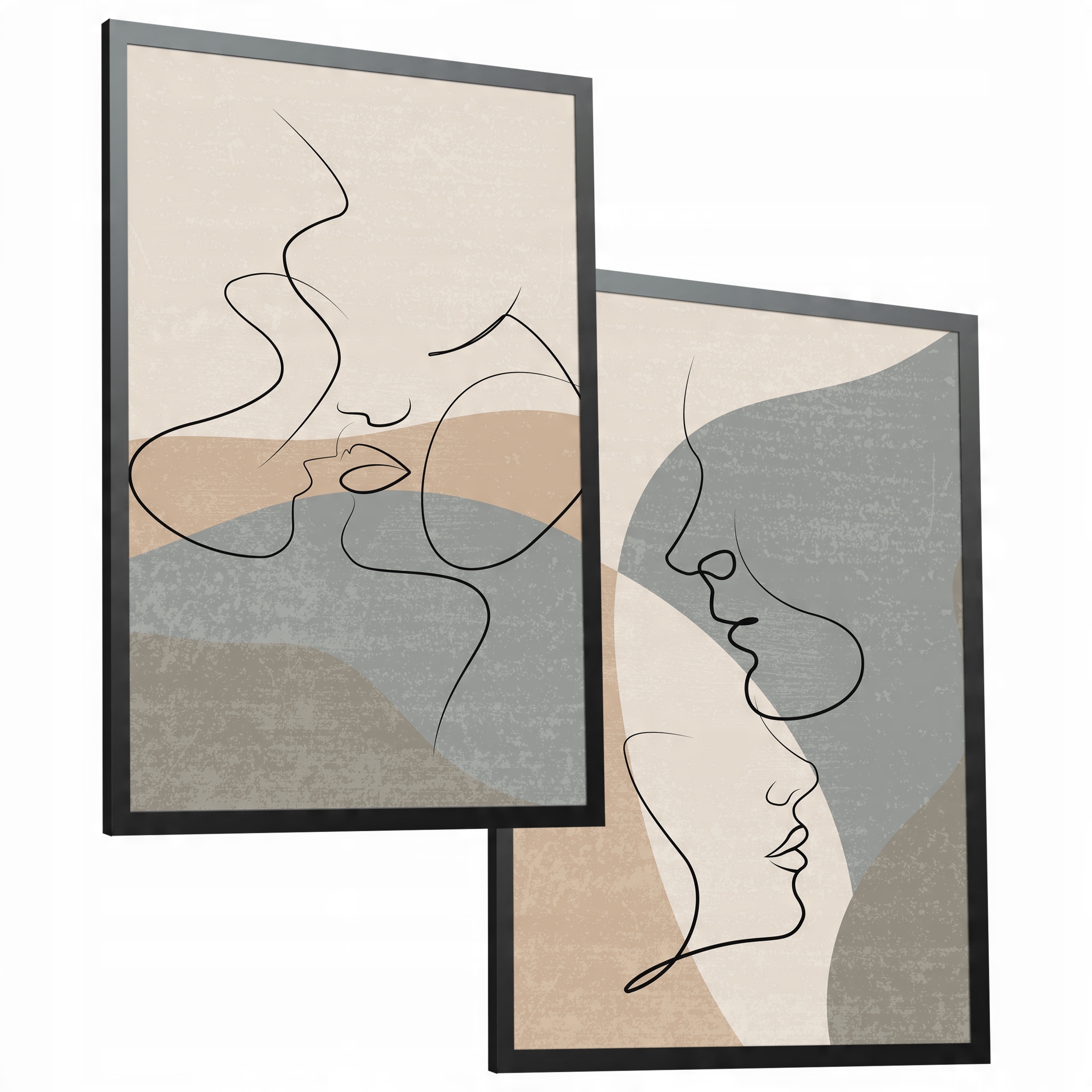 

Zestaw Plakat w ramie Dyptyk 43x68 salon sypialnia