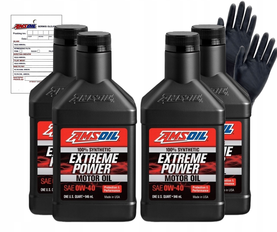 Motorový olej Amsoil 0W-40 Vw Bmw Mercedes Benz, sada 4 ks