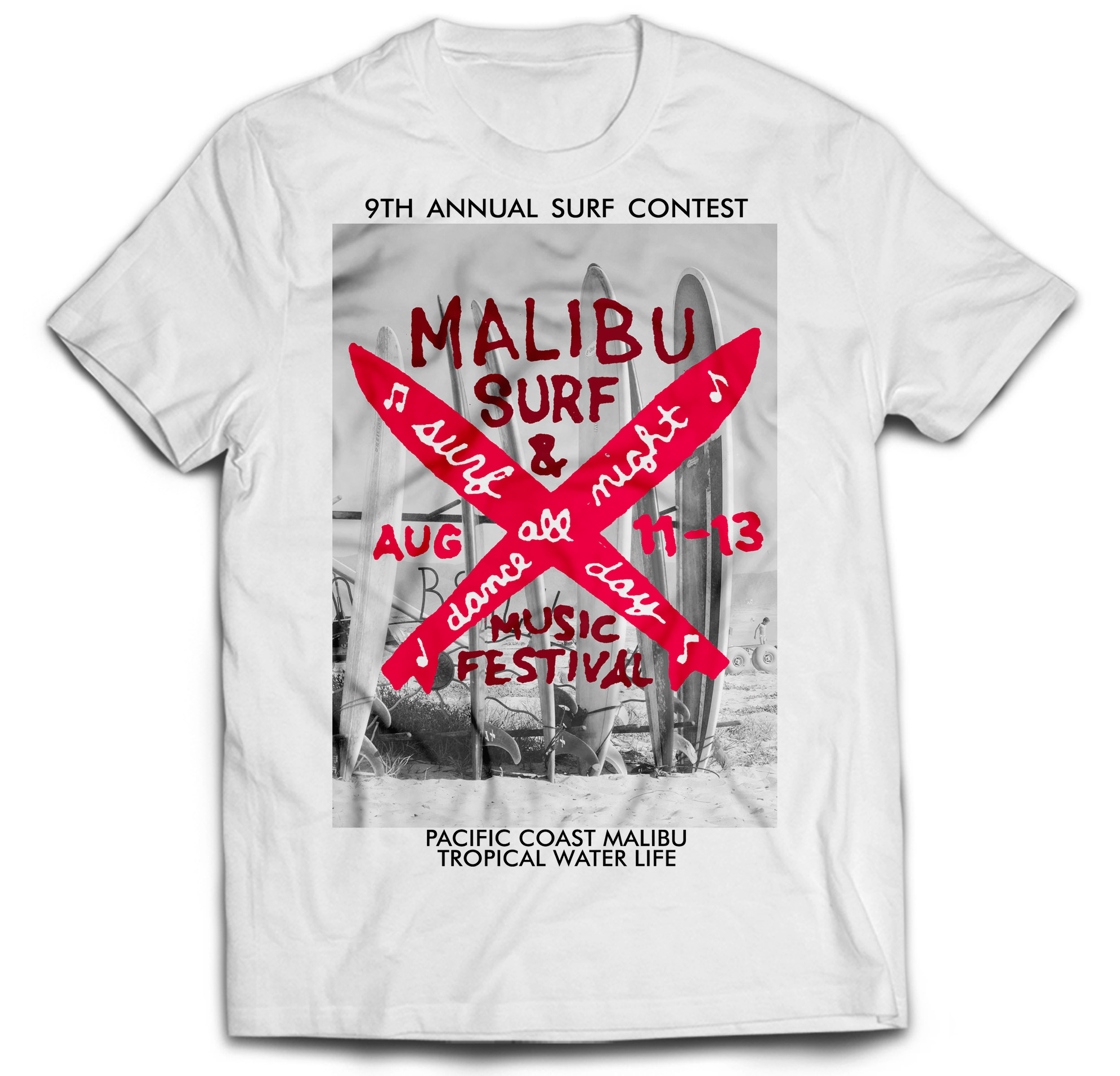 

Malibu Retro Surf Surfer Wind Kitesurfing 4XL