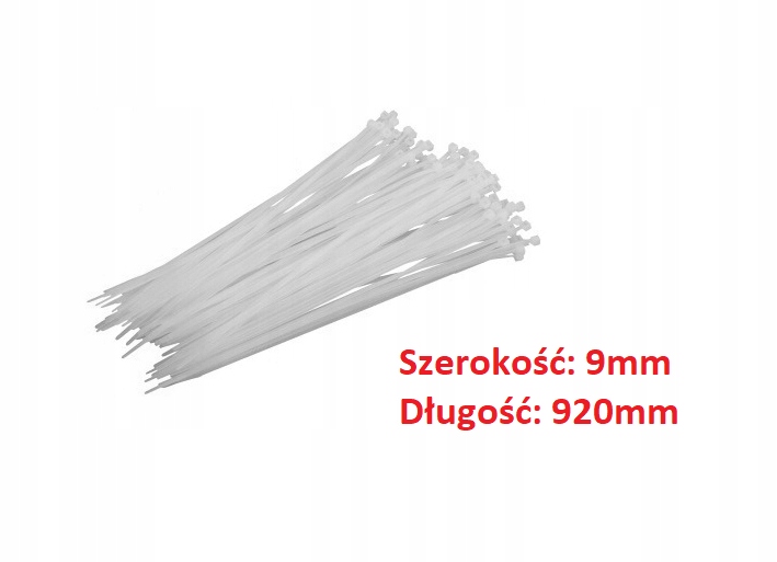 

Opaska Plastikowa Zaciskowa Trytytka 92CM 100szt