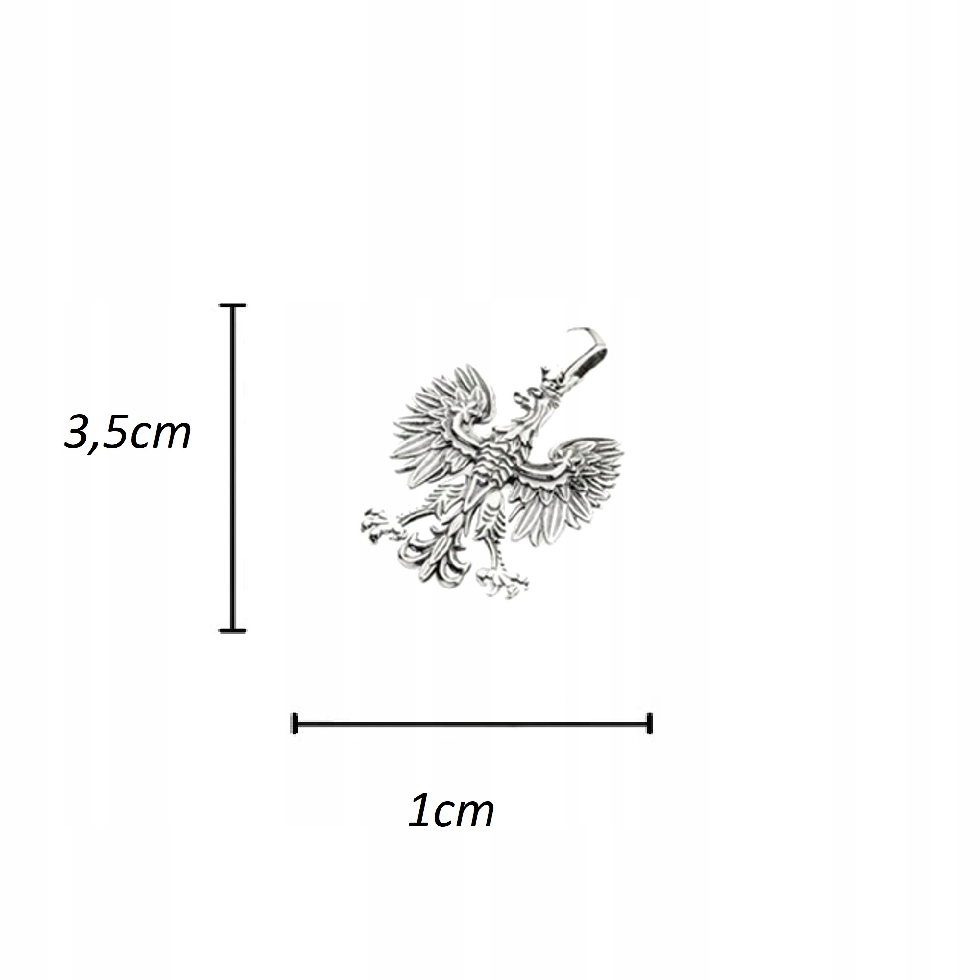 SREBRNA ZAWIESZKA MAŁY ORZEŁ ORZEŁEK PRÓBA 925 Stan opakowania oryginalne