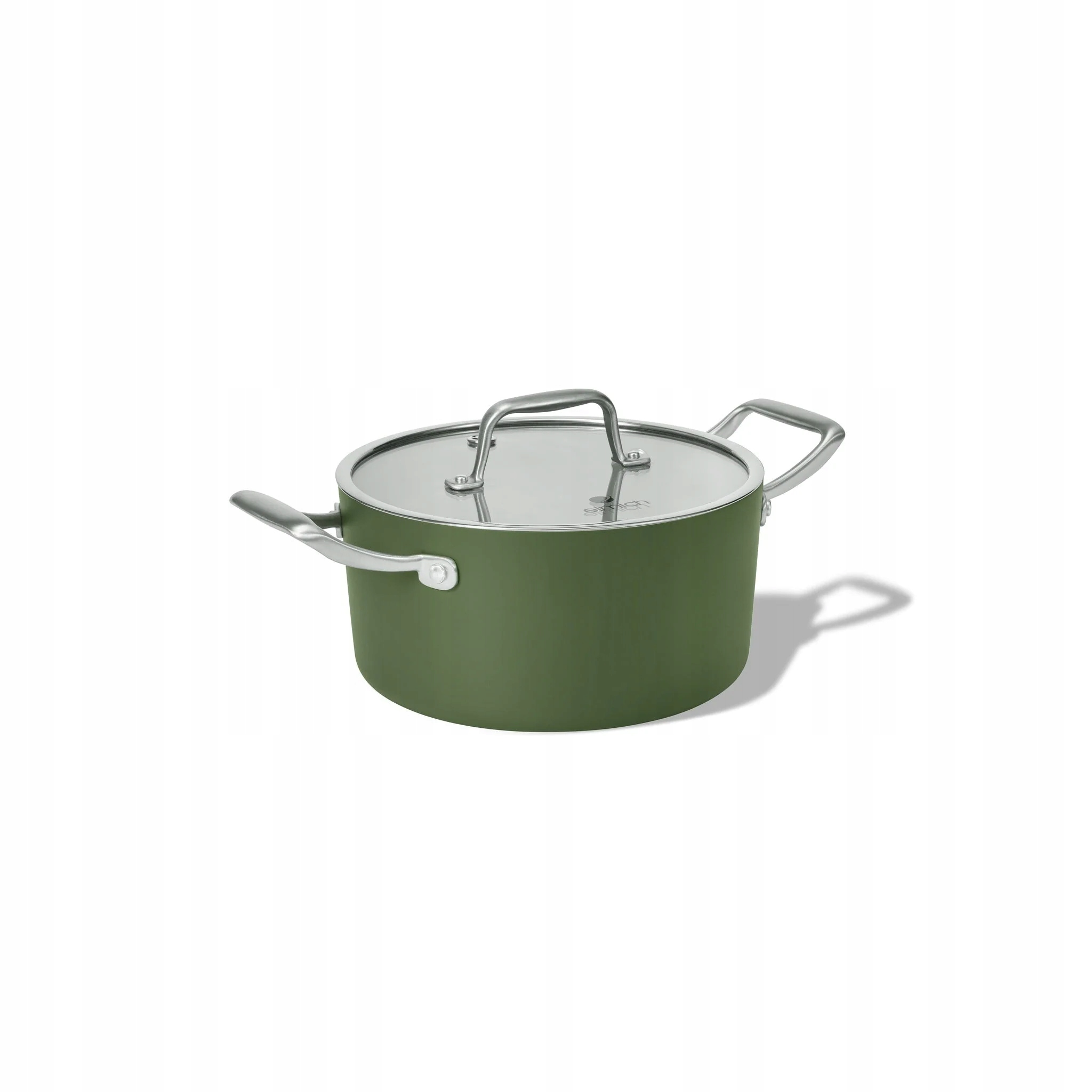 Elmich Nepřilnavý keramický hrnec Vital Ø 18 cm (2L) olivově zelená
