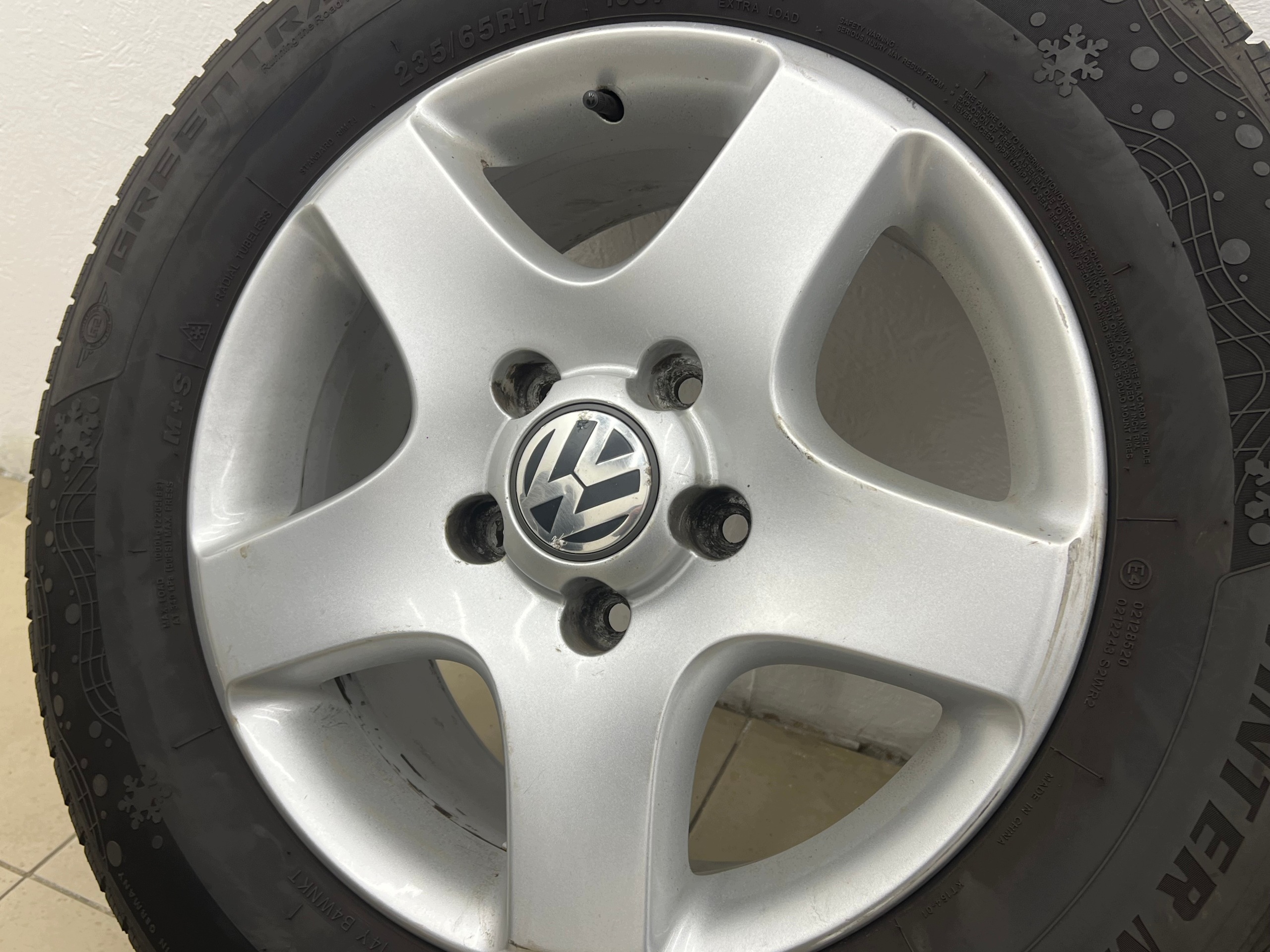 VW TOUAREG felgen reifen räder 17 cali + reifen winter 2025R 7.5MM 7L6601025B 7.5J ET55