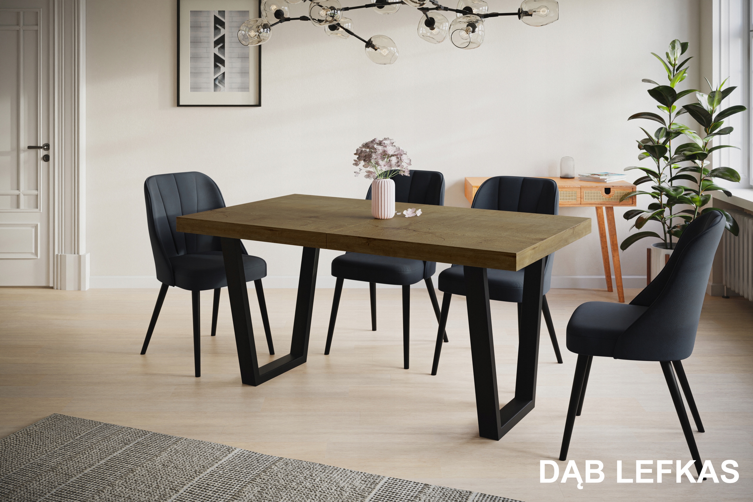 Stół rozkładany 180/280 LOFT metalowe nogi TRAPEZ Kod producenta loft