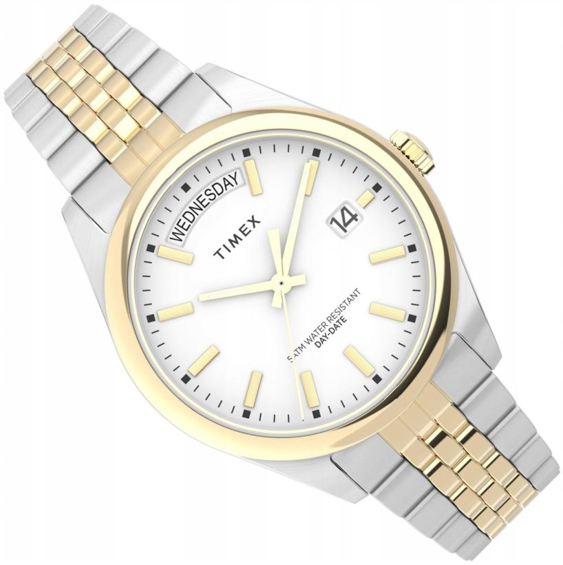 Elegantní Dámské Hodinky Timex TW2V68500 S Dvojitou Datumovkou 36 mm