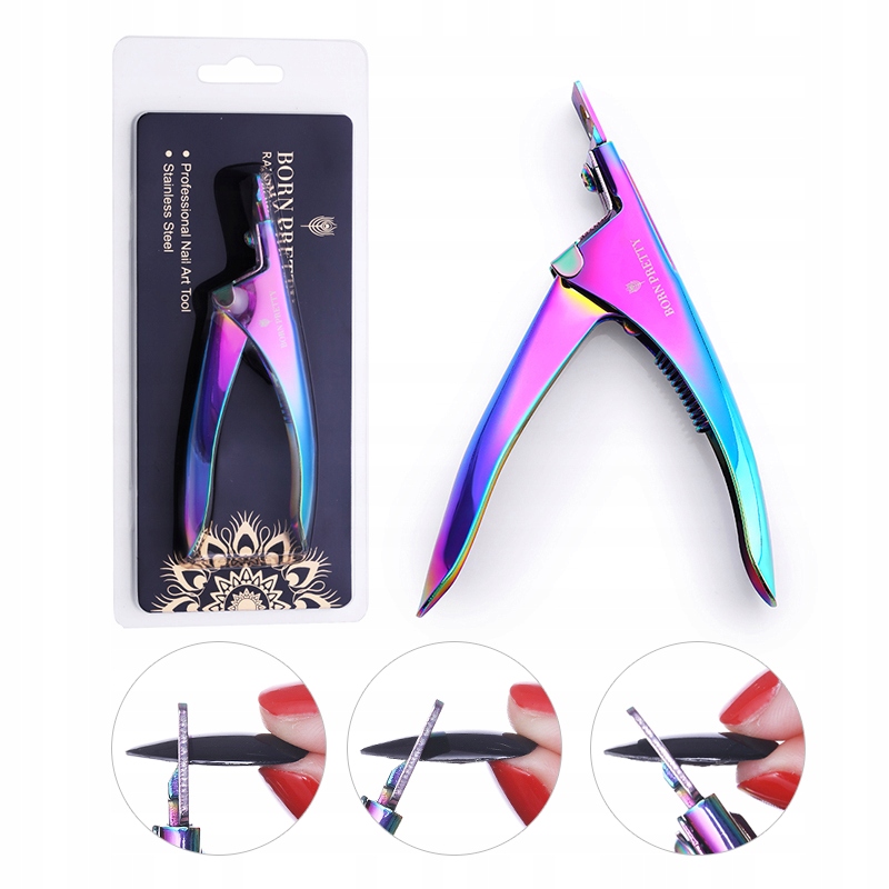 BORN PRETTY - Gilotyna Do Tipsów Paznokci HOLO