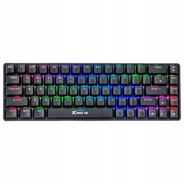 Bezprzewodowa Klawiatura gamingowa Xtrike Me Bt 2.4GHz Rgb z 20 trybami