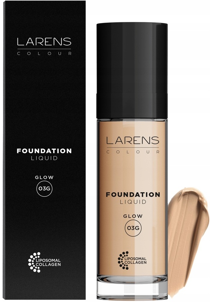 Larens Colour Foundation Liquid Glow 03G dark podkład pielęgnacyjny 30 ml