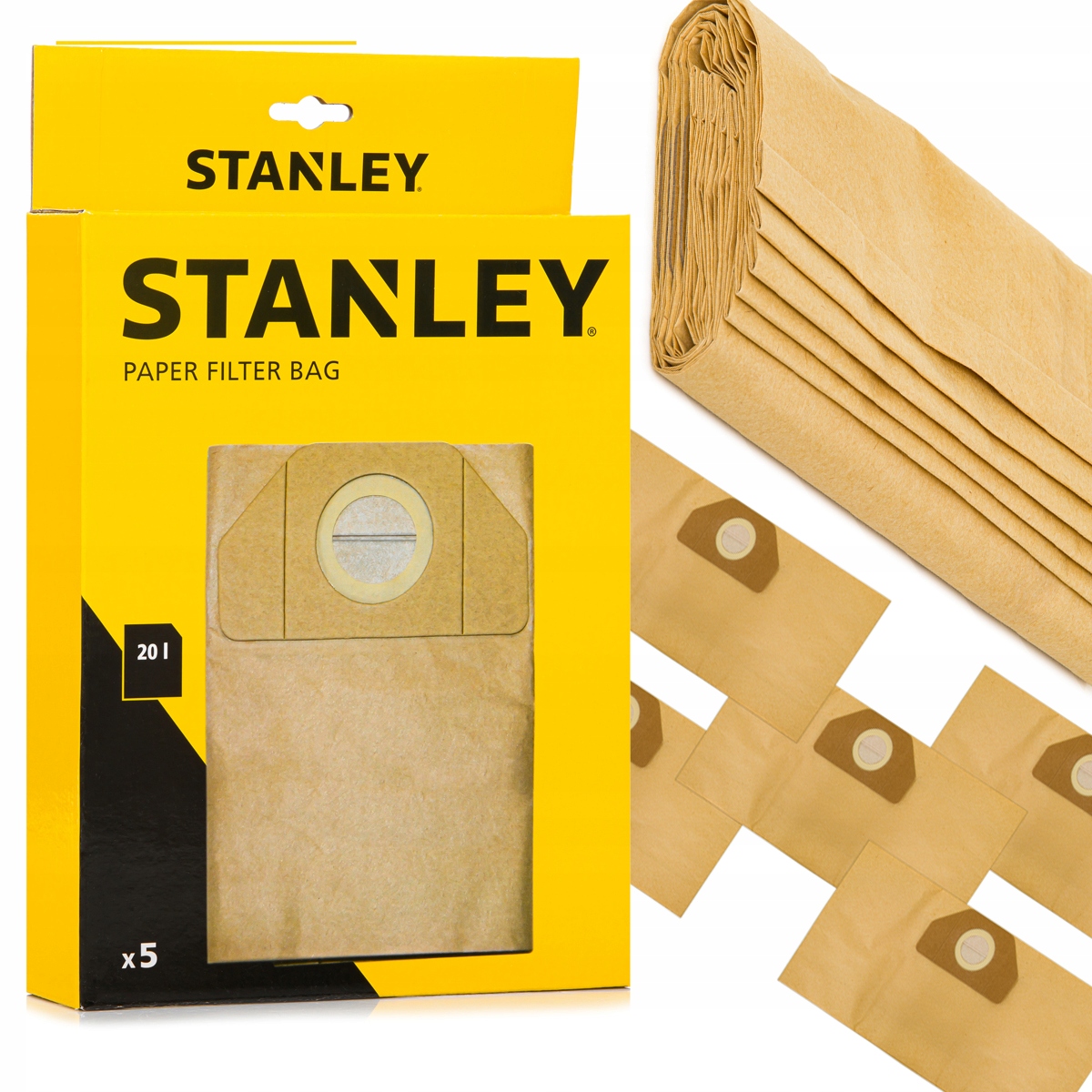 

Worki 5x Do Odkurzacza Sxvc Stanley Papierowe XXL