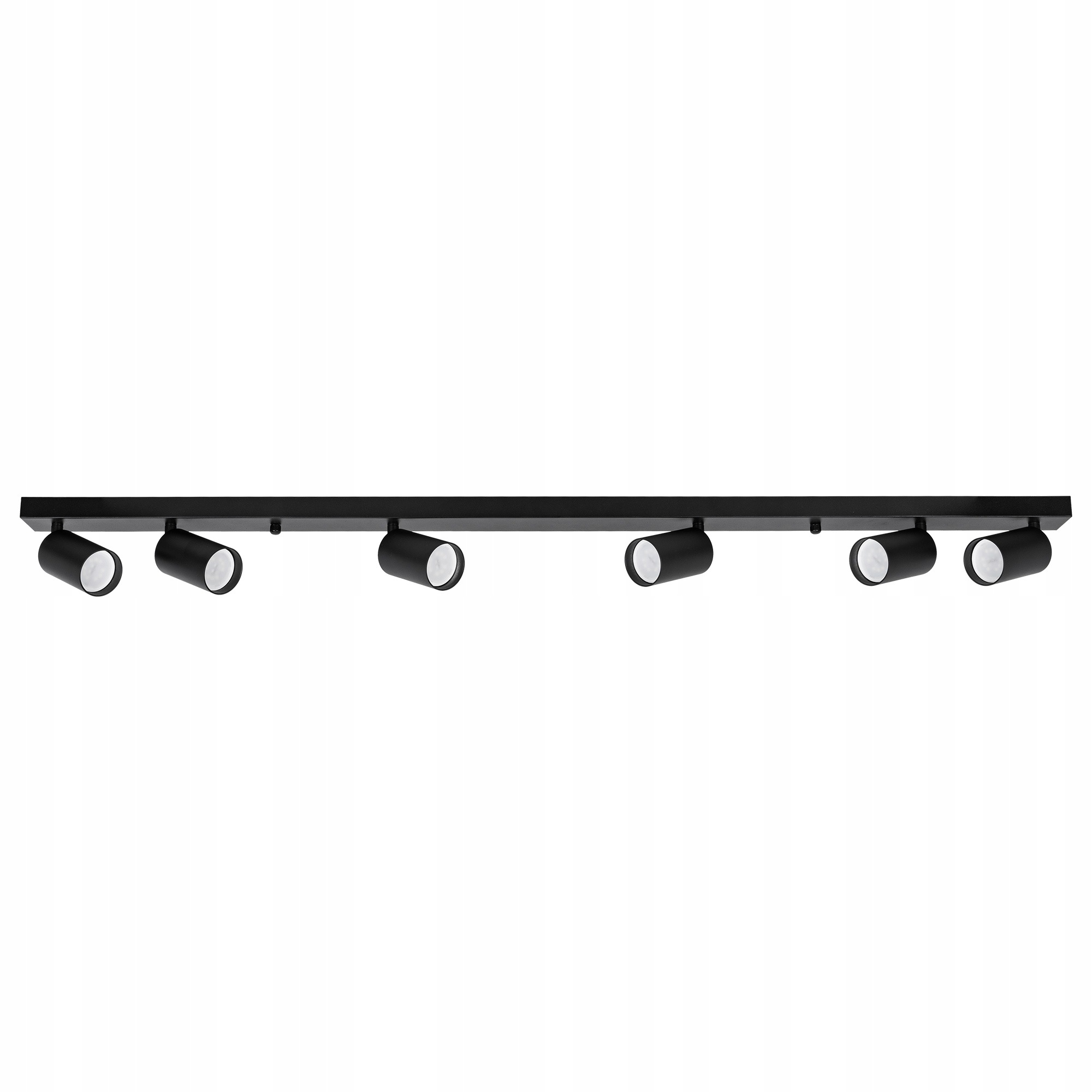 Oprawa Halogenowa Lampa Natynkowa Długa Czarna Kinkiet 6x GU10 Led Sufitowa
