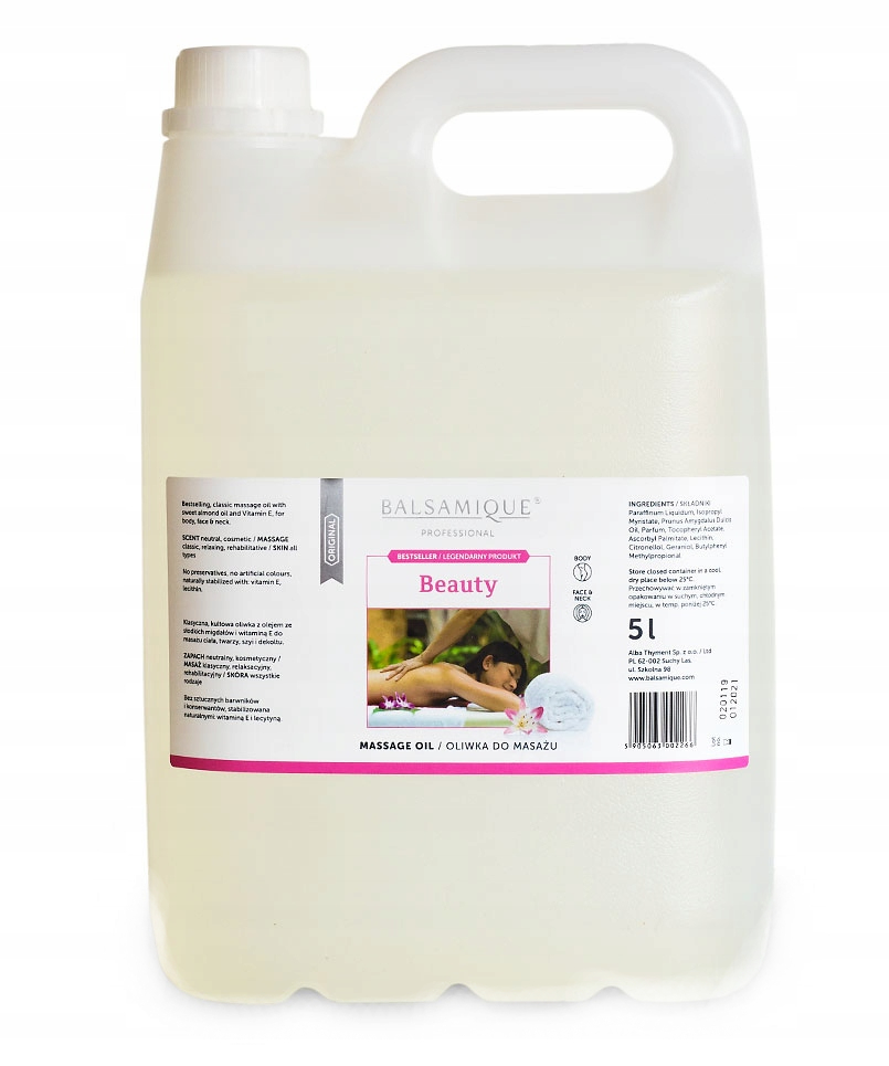 BALSAMIQUE OLIWKA BEAUTY 5L OLEJ ZAPACH KWIATOWY GŁĘBOKIE NAWILŻENIE