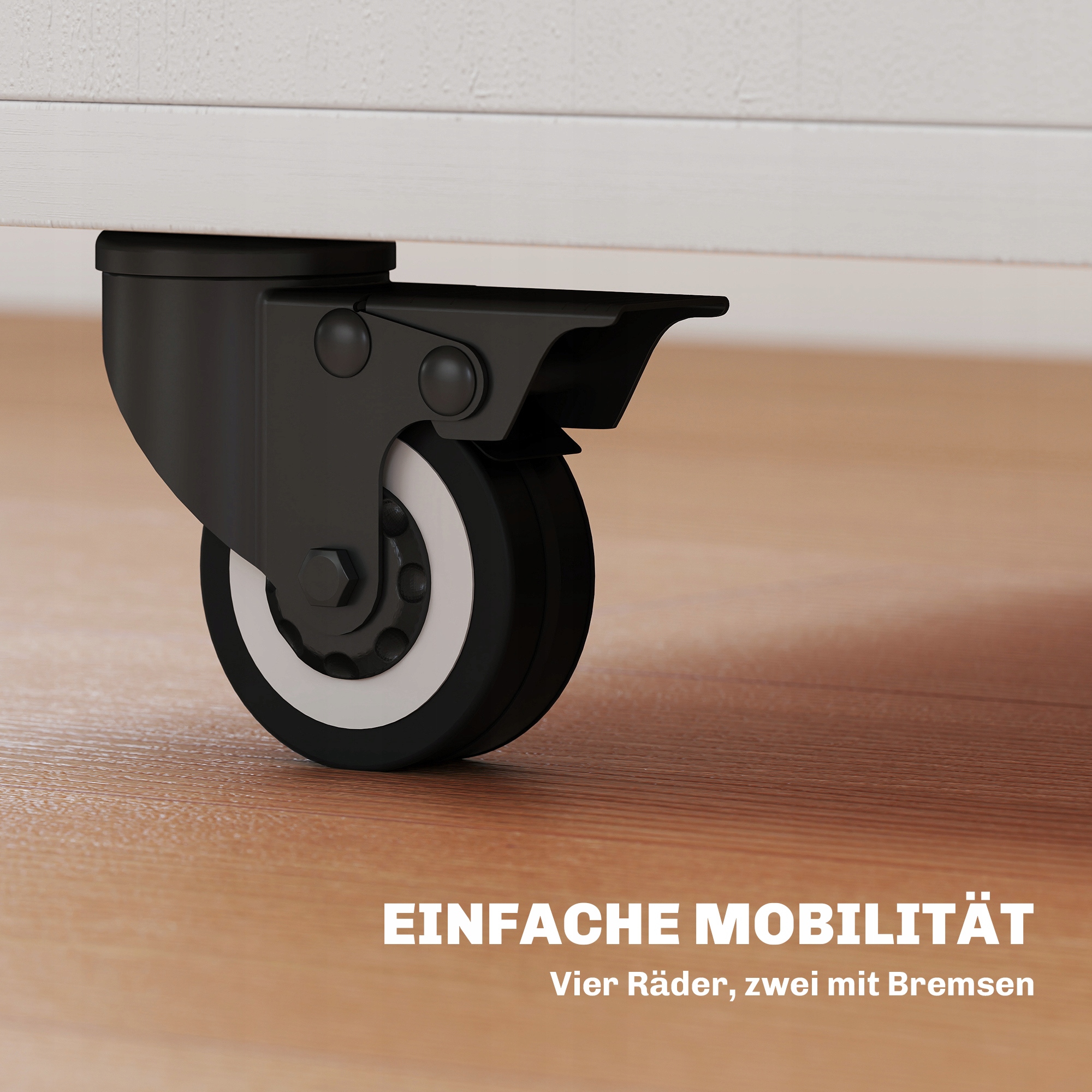 Stół Jadalniany 4 Osobowy Składany Mobilny Kredens do Jadalni Kuchni Biały Kształt blatu prostokątny