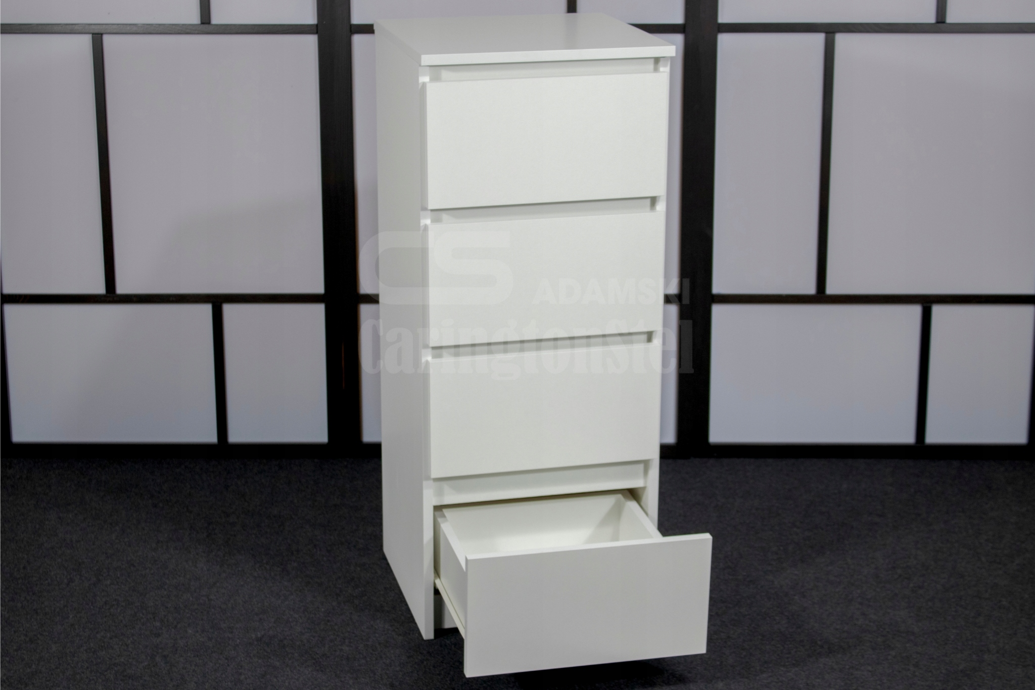 Komoda 40 cm 4 szuflady biała Marka inna