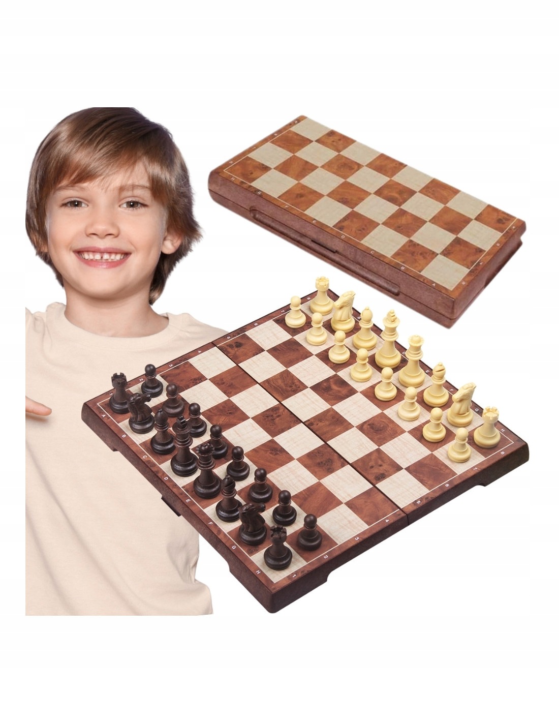 Woopie 57321 Klasyczne Szachy Warcaby 2w1