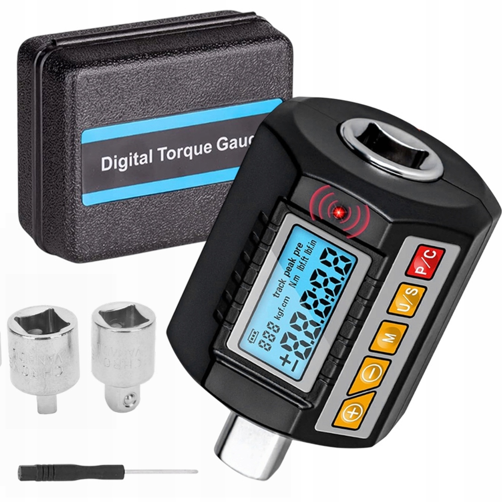 Dynamometrický Klíč Elektronický Adaptér 135Nm Redukce 3/8" 1/4"+ Pouzdro