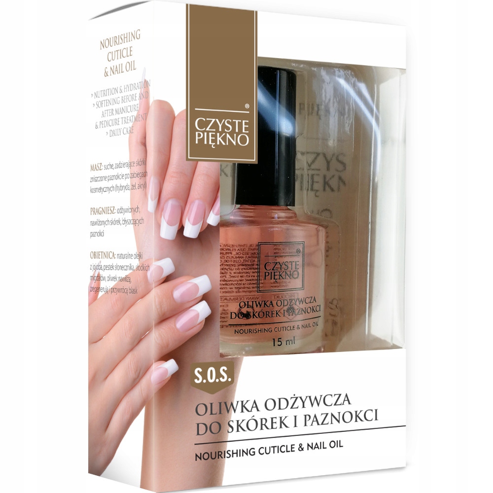CZYSTE PIĘKNO ODŻYWKA DO PAZNOKCI I SKÓREK OLIWKA
