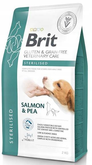 Brit Veterinary Diet Pies Sterilised Salmon&Pea Sucha Karma z łososiem 2kg
