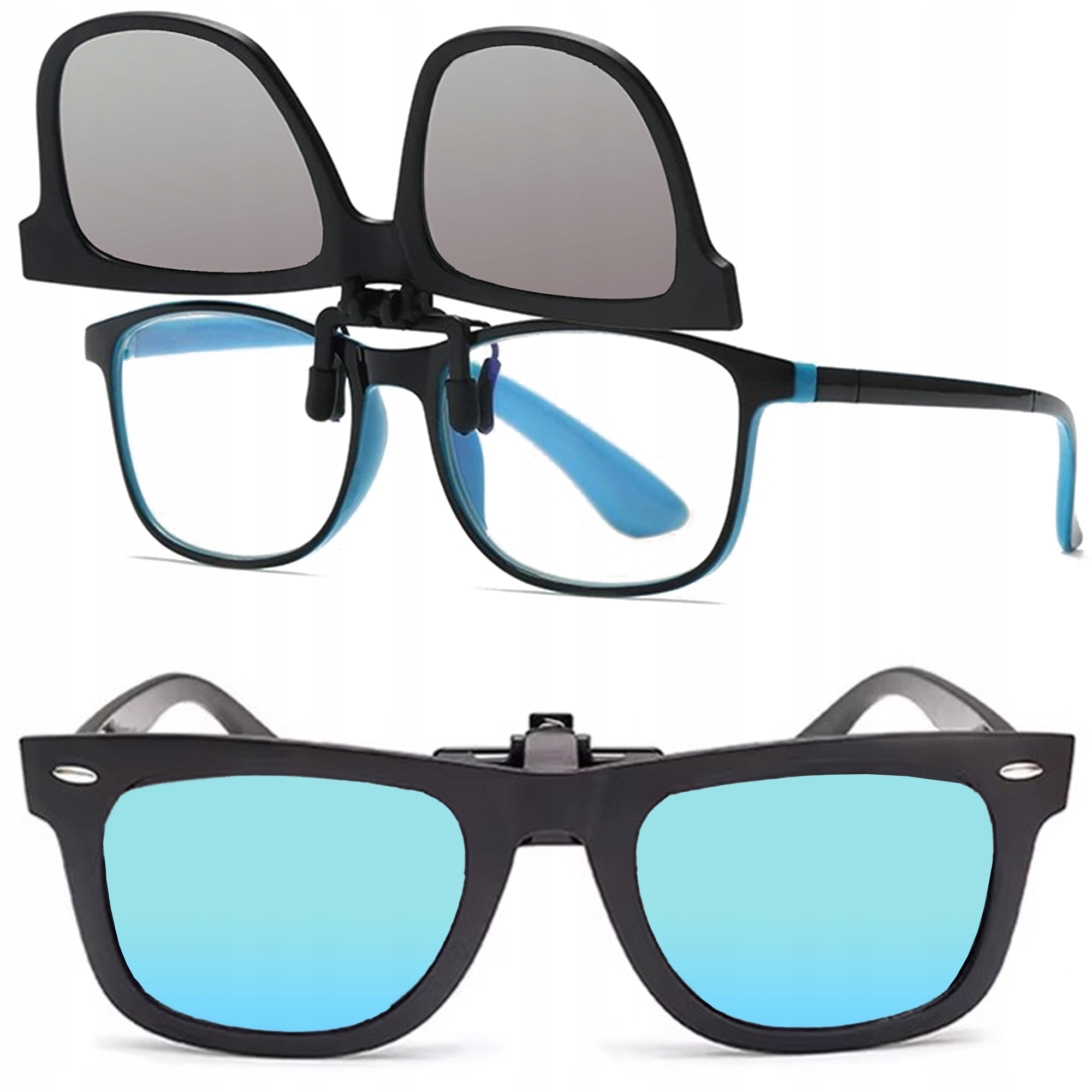 Nakładki przeciwsłoneczne na okulary do okularów