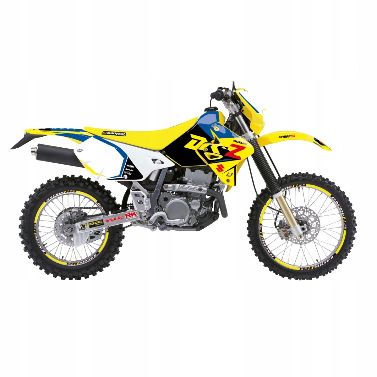 Blackbird Sada Nálepiek (oklein) Suzuki Drz 400 '00-'23 Dream 5 Farba Žltá