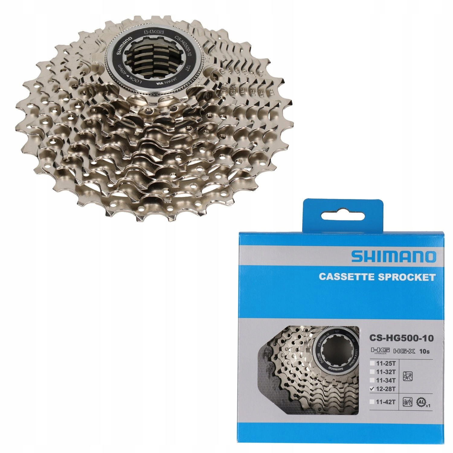

Shimano CS-HG500 Kaseta 10s Tiagra 12-28