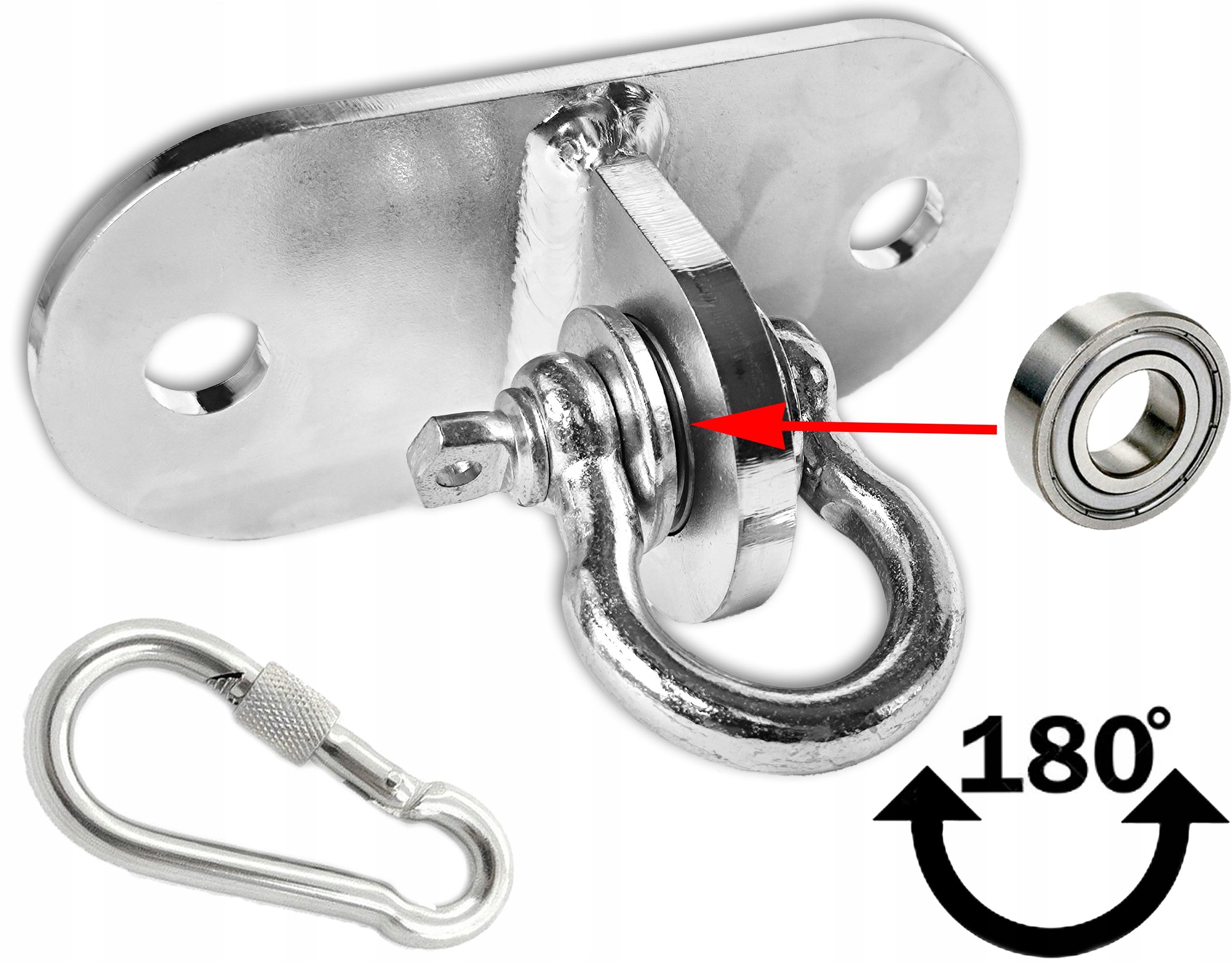 

Uchwyt huśtawki z Łożyskiem i szeklą Ocynkowany