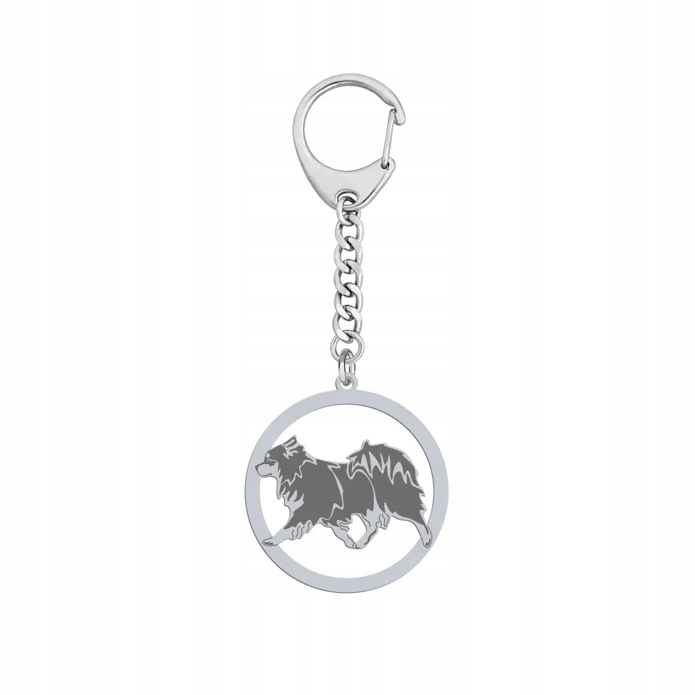 Přívěsek Na Klíče 925 se psem Suomenlapinkoira Šperky Dárek Gravírování Bonus