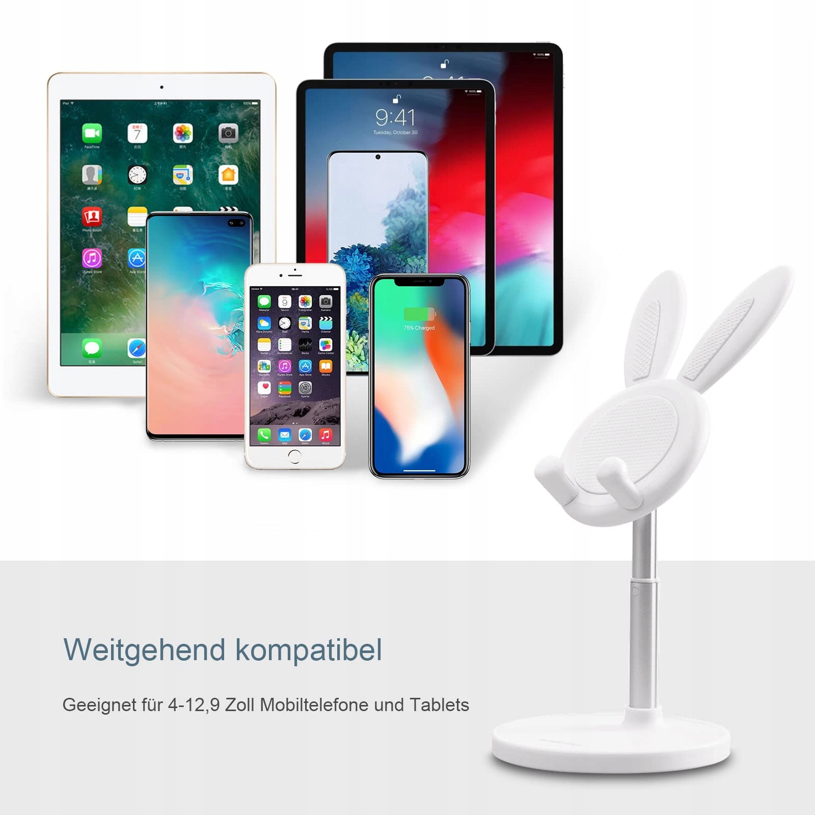 NEDIEA Uroczy Stojak Na Telefon Regulowany Uchwyt Na Telefon I Tablet — miniatura 4