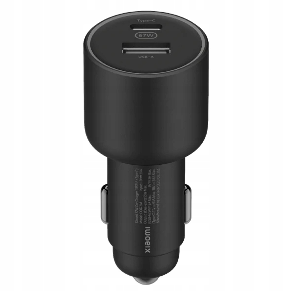 

Ładowarka samochodowa Xiaomi 67W (usb-a Typ-C) C