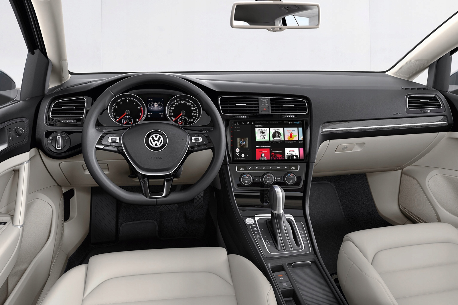 VW GOLF 7 NAWIGACJA SAMOCHODOWA 10,1 ANDROID 8.0 HD GPS RAM 4GB/ROM 32GB Marka inny