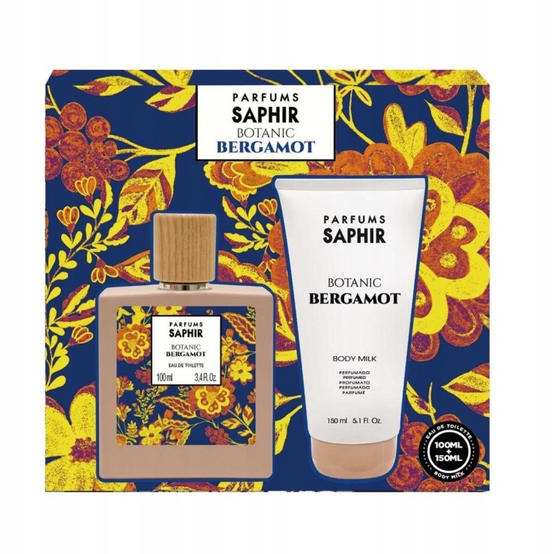Botanic Bergamot sada toaletní voda sprej 100 ml tělové mléko 150 Ml