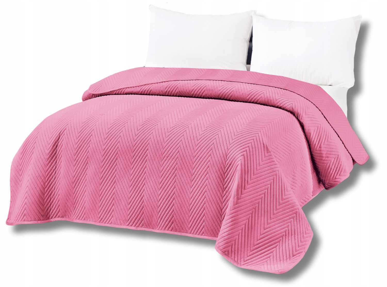 Světle růžový sametový přehoz na postel Arrow Velvet Rozměr: 200 x 220 cm