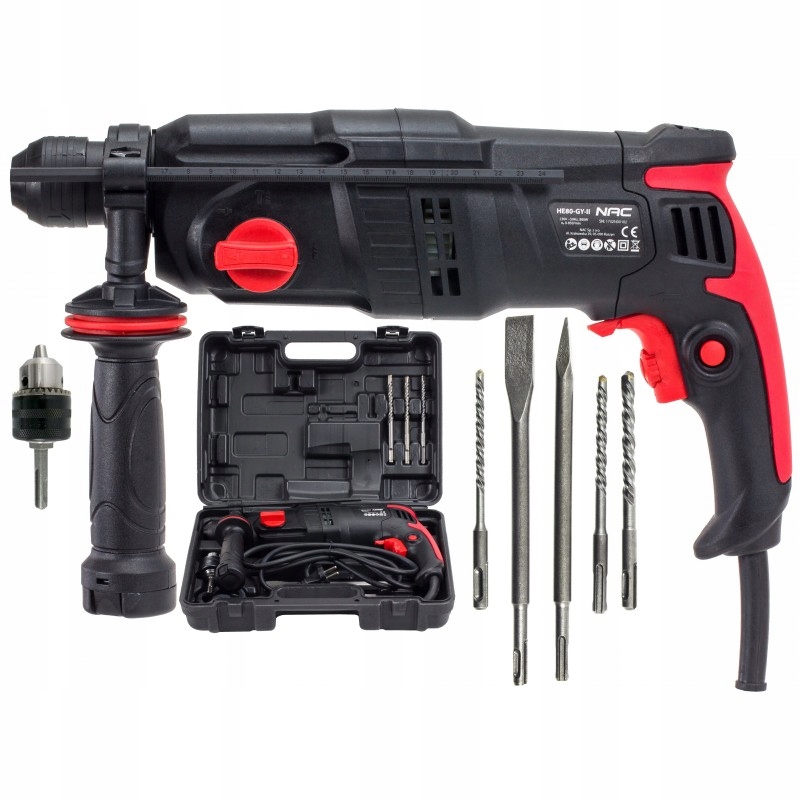 

Młotowiertarka młot udarowy Sds+ Plus Walizka Nac