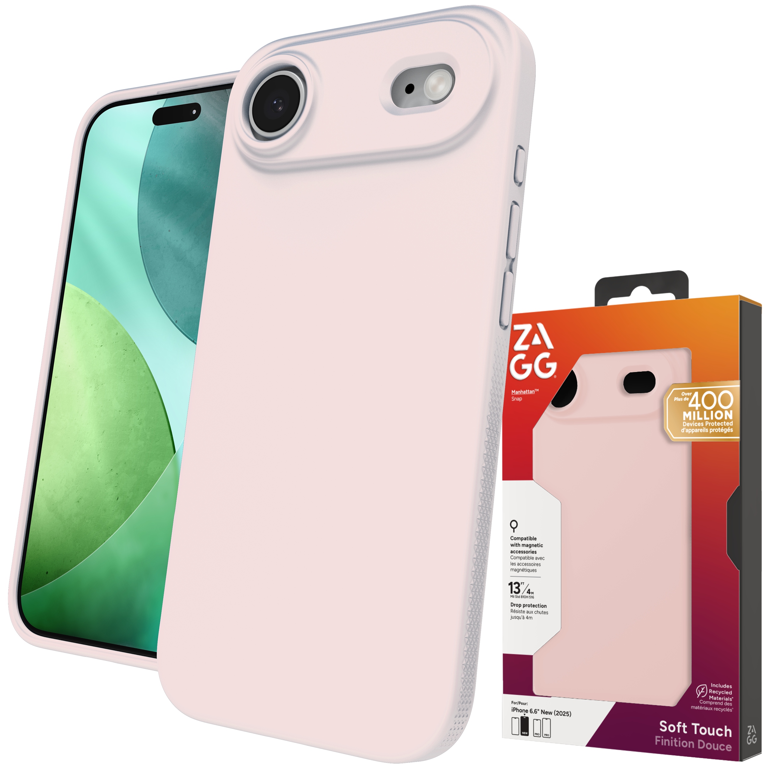 Zagg Manhattan Snap Case Pouzdro s MagSafe pro iPhone Air Kryt