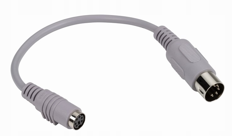 ADAPTER PS/2 6-pin gniazdo DIN 5-pin wtyk THOMSON
