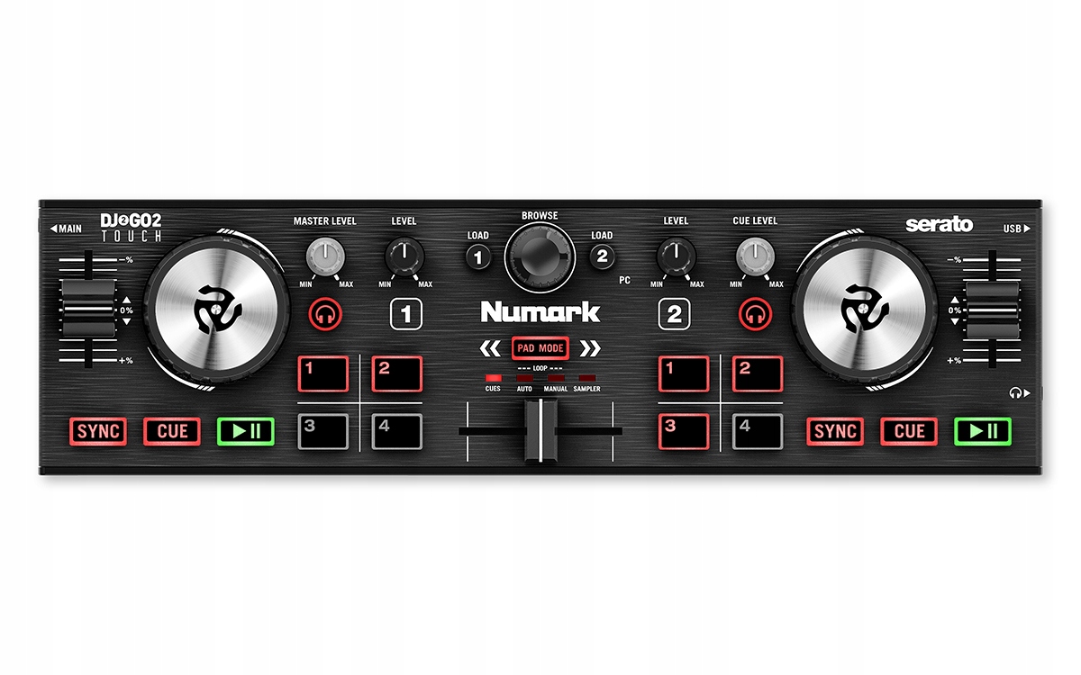 Numark DJ2GO2 Konsola dla DJa Mini + Słuchawki $$ Model DJ2GO2 Touch