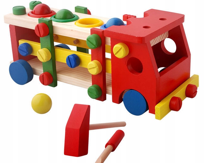 

Drewniany Samochód Majsterkowicza Edukacyjne Auto